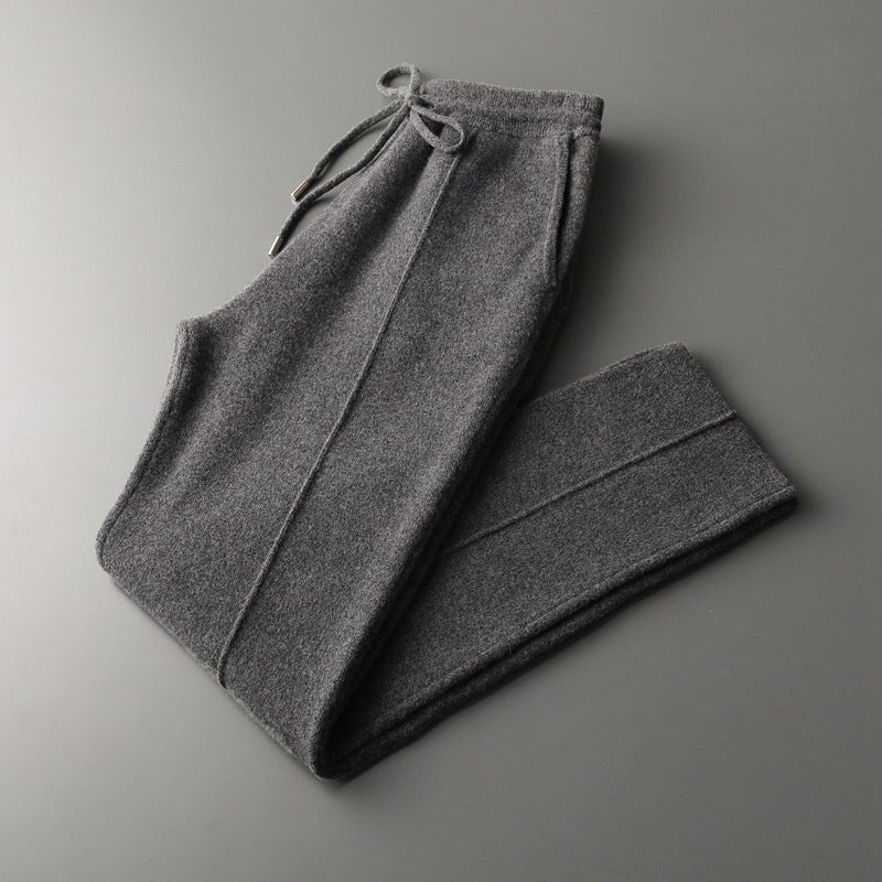 Gray drawstring jogger pants for casual comfort and everyday wear