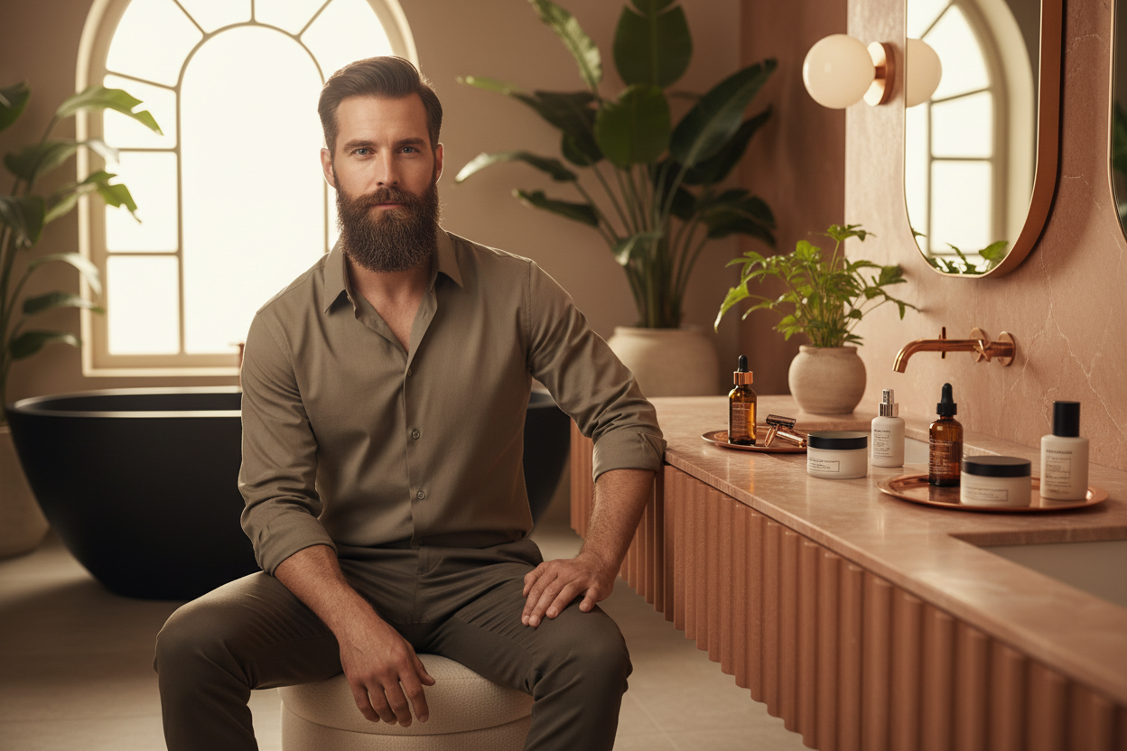 Men's Grooming Care Lifestyle Banner